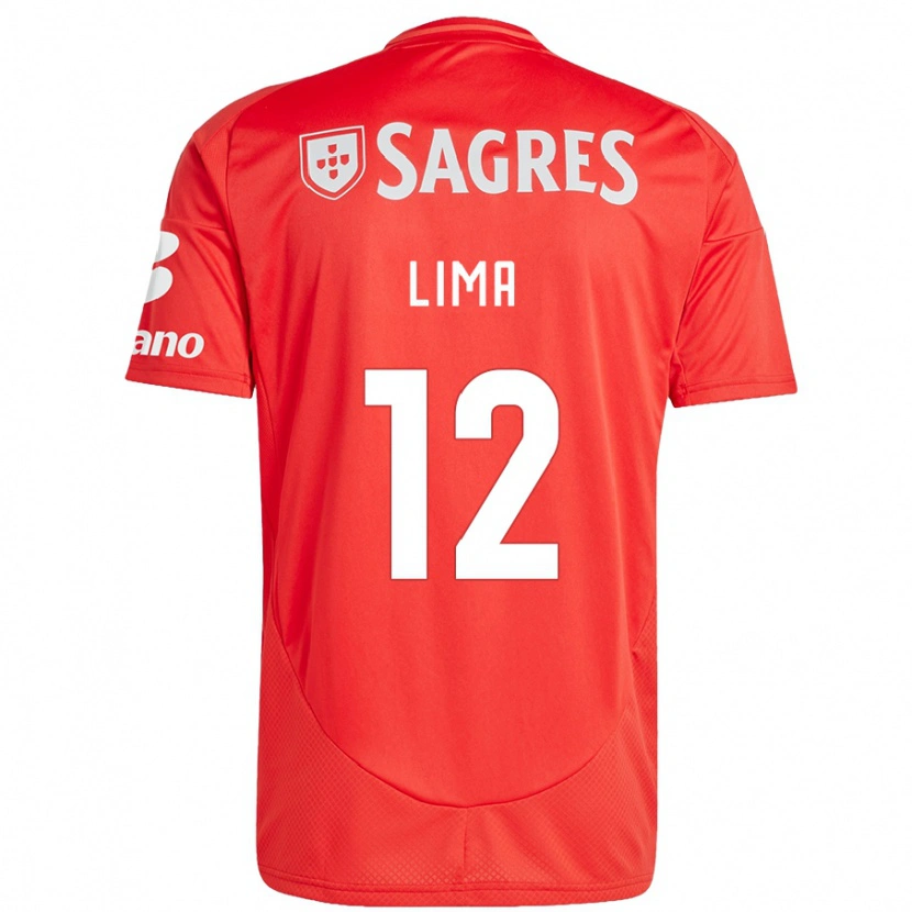 Danxen Hombre Camiseta Thaís Lima #12 Rojo Blanco 1ª Equipación 2024/25 La Camisa México