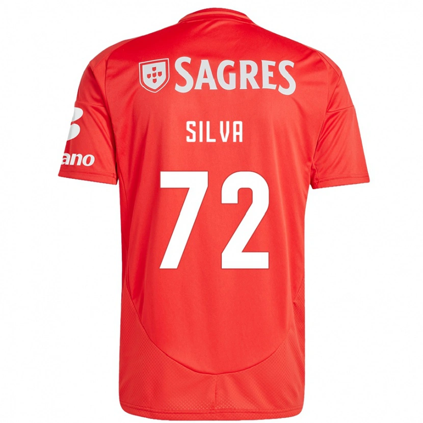 Danxen Hombre Camiseta Matilde Silva #72 Rojo Blanco 1ª Equipación 2024/25 La Camisa México