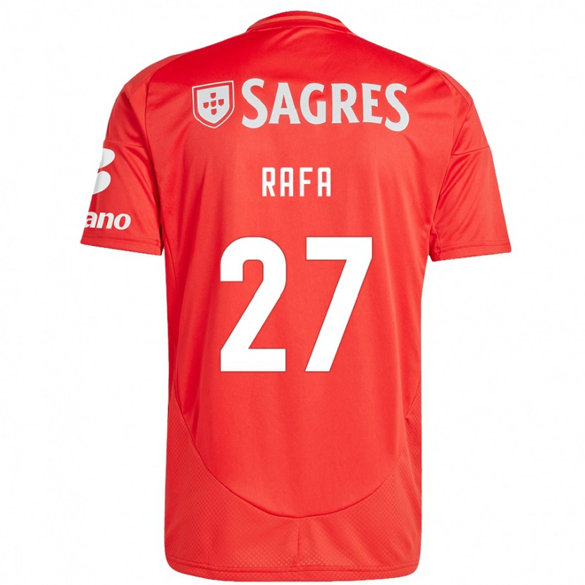 Danxen Hombre Camiseta Rafa #27 Rojo Blanco 1ª Equipación 2024/25 La Camisa México