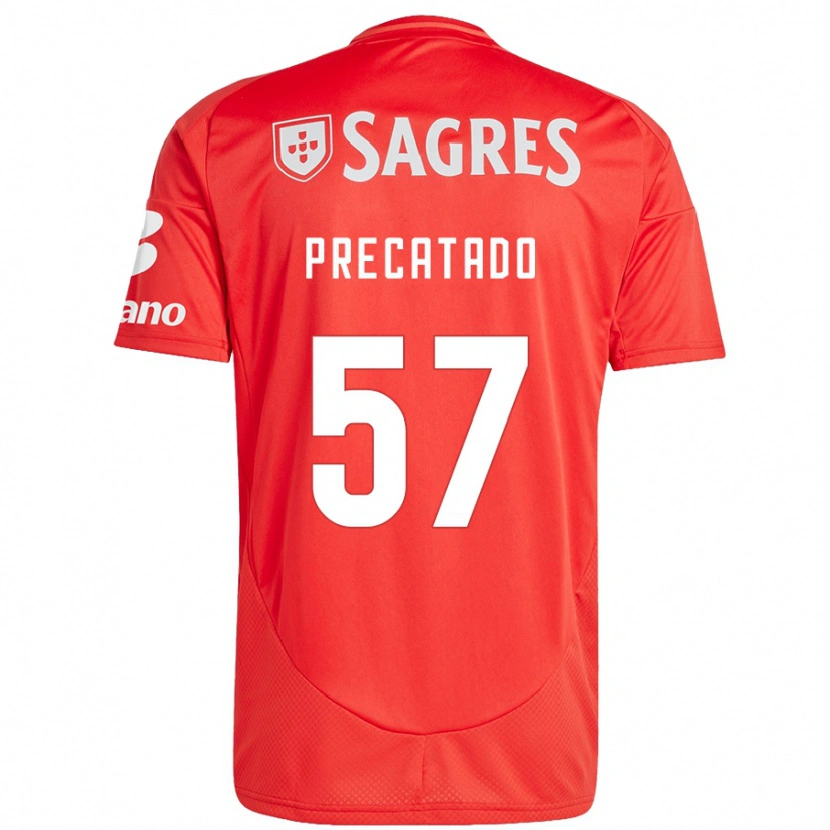 Danxen Hombre Camiseta Precatado #57 Rojo Blanco 1ª Equipación 2024/25 La Camisa México