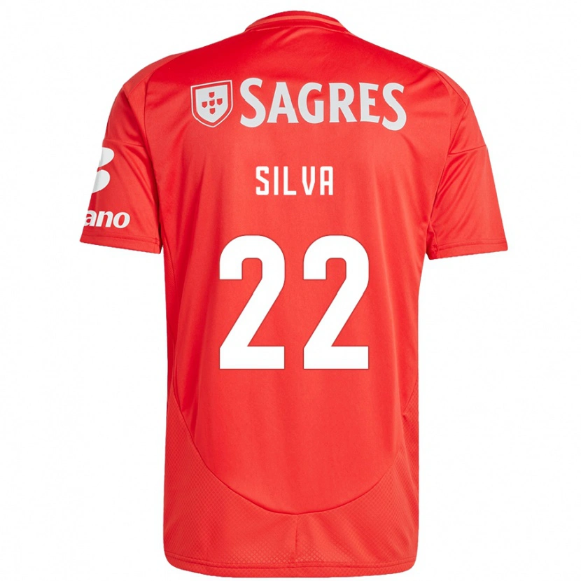 Danxen Hombre Camiseta Amelia Silva #22 Rojo Blanco 1ª Equipación 2024/25 La Camisa México