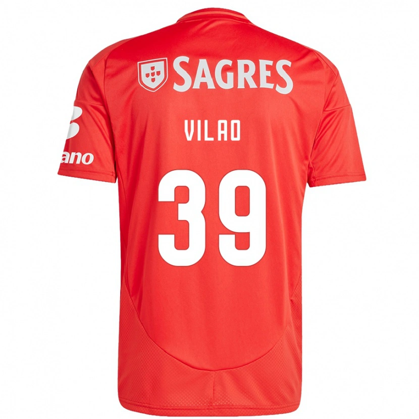 Danxen Hombre Camiseta Carolina Vilao #39 Rojo Blanco 1ª Equipación 2024/25 La Camisa México
