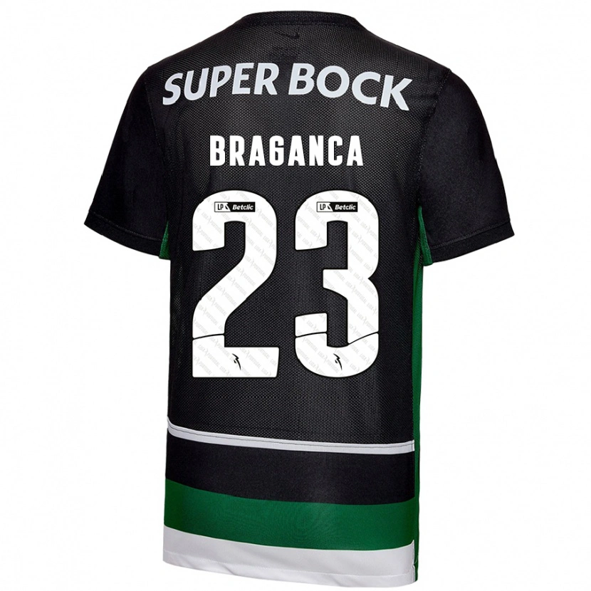 Danxen Hombre Camiseta Daniel Bragança #23 Negro Blanco Verde 1ª Equipación 2024/25 La Camisa México