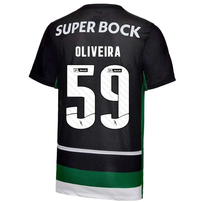 Danxen Hombre Camiseta Kauã Oliveira #59 Negro Blanco Verde 1ª Equipación 2024/25 La Camisa México