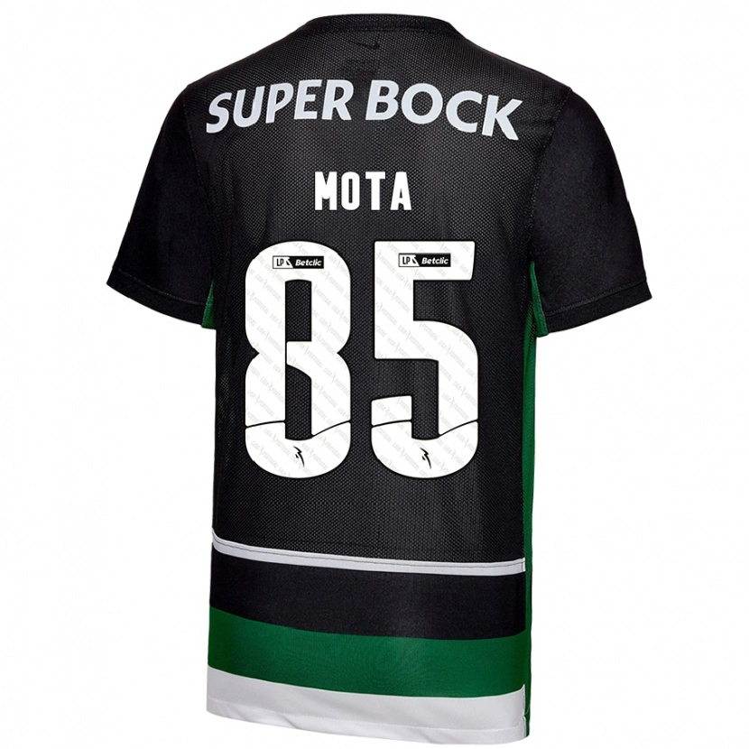 Danxen Hombre Camiseta Rafael Mota #85 Negro Blanco Verde 1ª Equipación 2024/25 La Camisa México