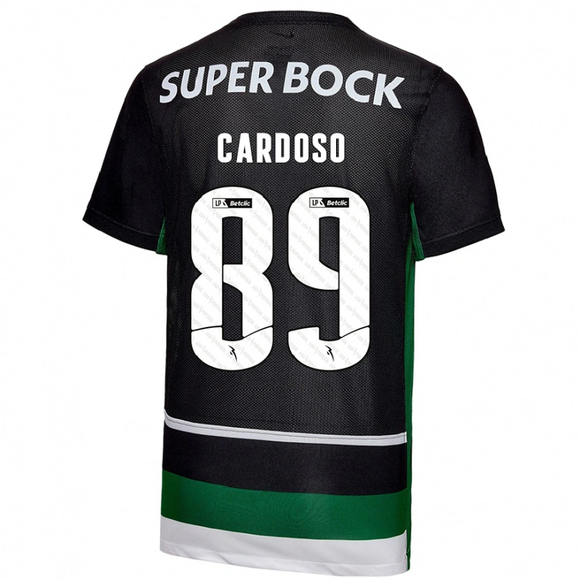 Danxen Hombre Camiseta Nilton Cardoso #89 Negro Blanco Verde 1ª Equipación 2024/25 La Camisa México