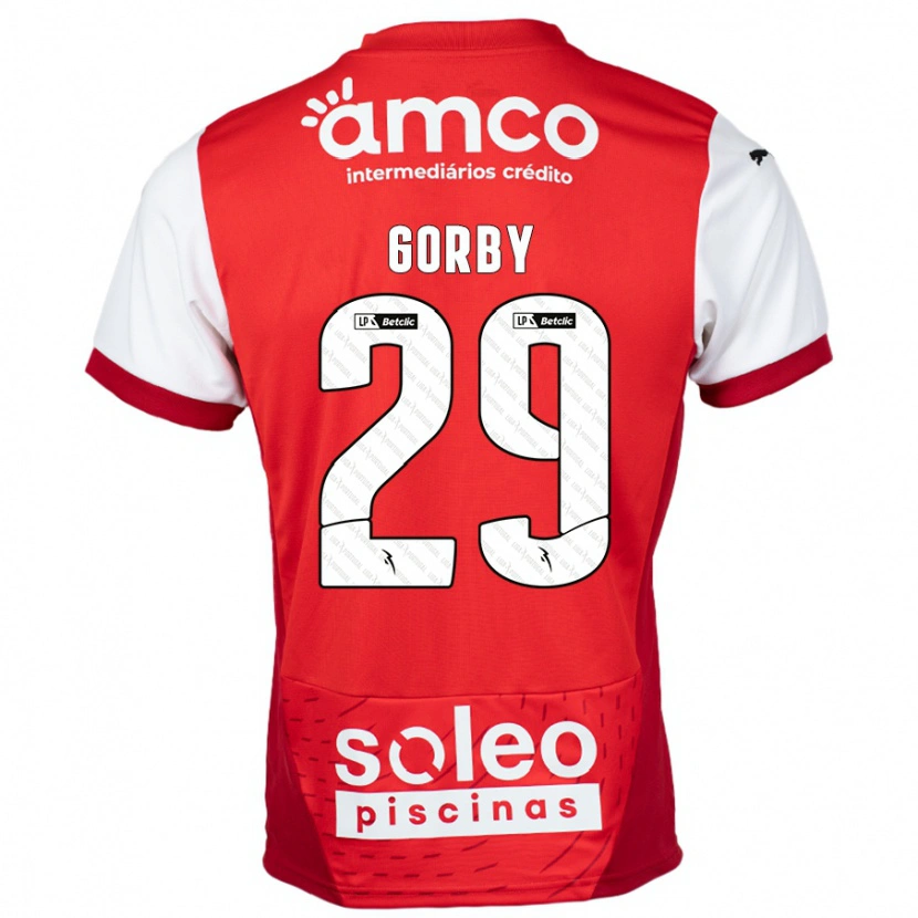 Danxen Hombre Camiseta Gorby #29 Rojo Blanco 1ª Equipación 2024/25 La Camisa México