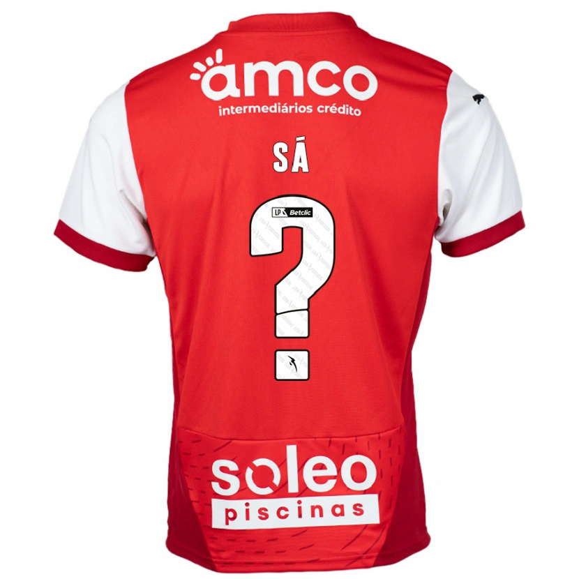 Danxen Hombre Camiseta Henrique Sá #0 Rojo Blanco 1ª Equipación 2024/25 La Camisa México