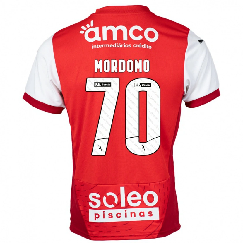 Danxen Hombre Camiseta Mordomo #70 Rojo Blanco 1ª Equipación 2024/25 La Camisa México