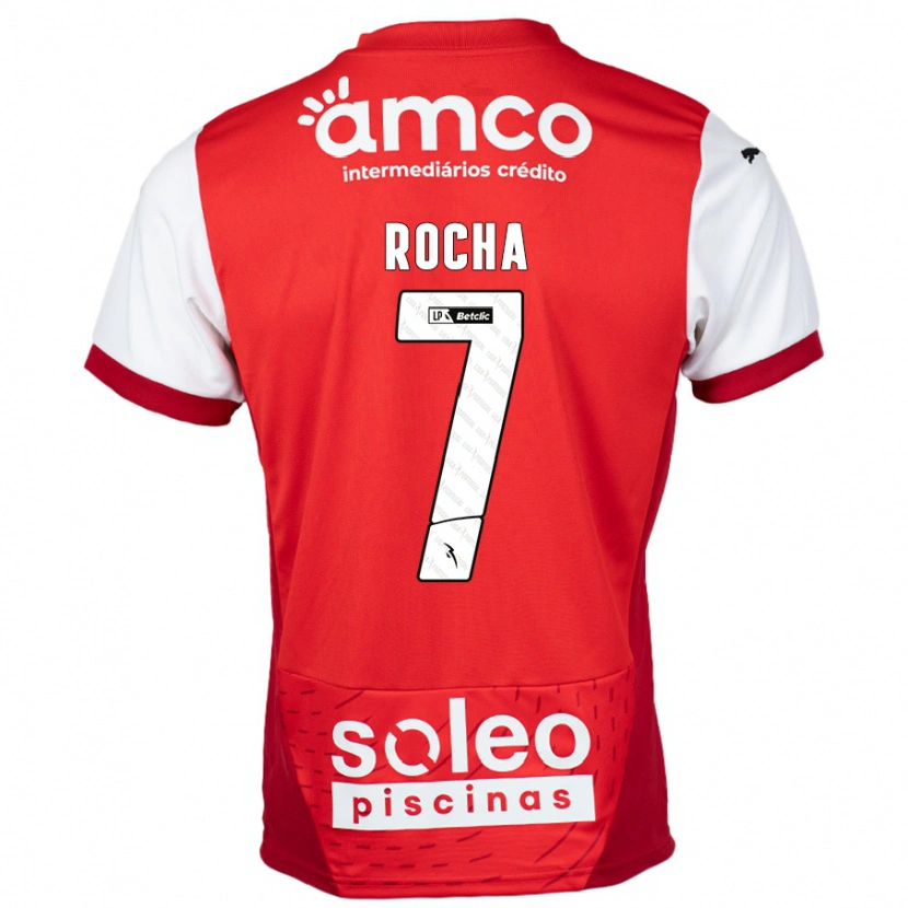 Danxen Hombre Camiseta Carolina Rocha #7 Rojo Blanco 1ª Equipación 2024/25 La Camisa México