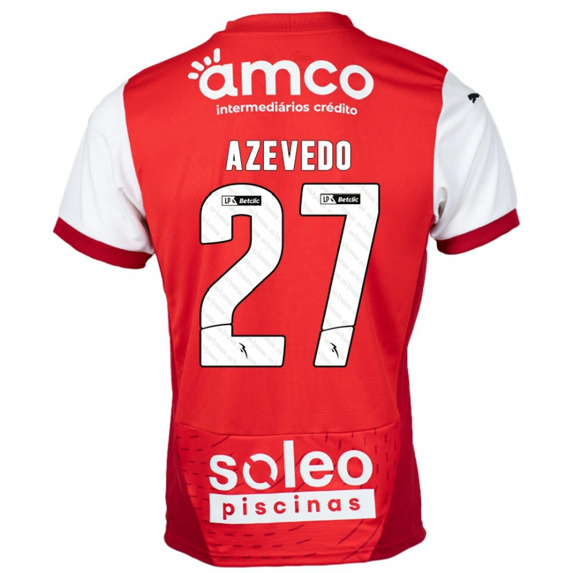 Danxen Hombre Camiseta Mariana Azevedo #27 Rojo Blanco 1ª Equipación 2024/25 La Camisa México