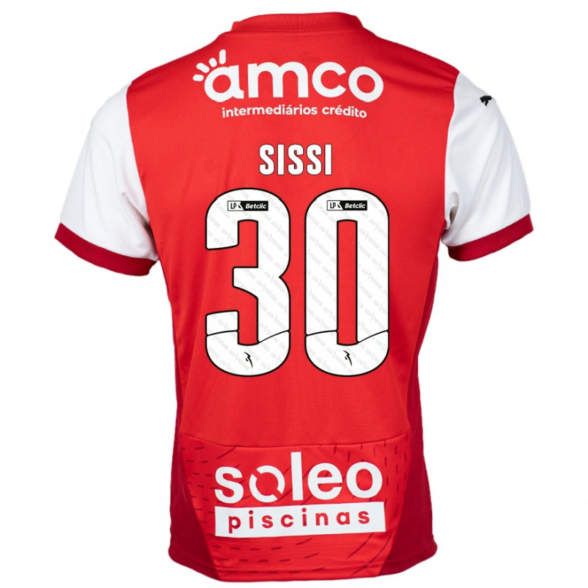 Danxen Hombre Camiseta Sissi #30 Rojo Blanco 1ª Equipación 2024/25 La Camisa México