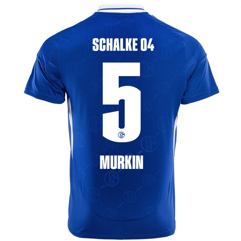 Danxen Hombre Camiseta Derry Murkin #5 Azul Real 1ª Equipación 2024/25 La Camisa México
