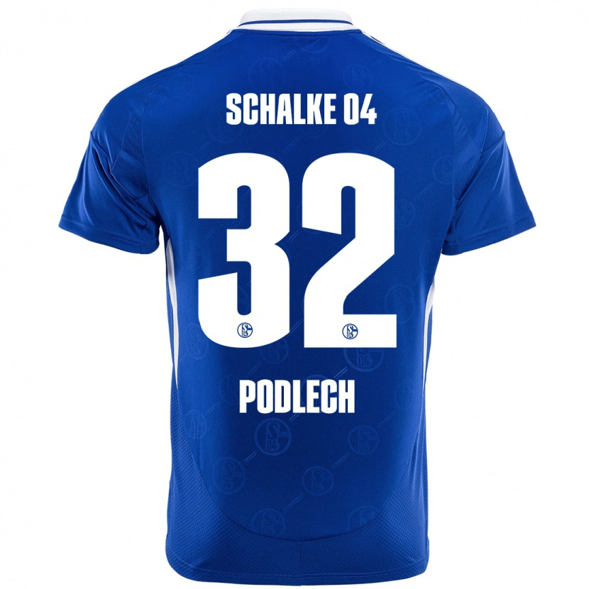 Danxen Hombre Camiseta Luca Podlech #32 Azul Real 1ª Equipación 2024/25 La Camisa México