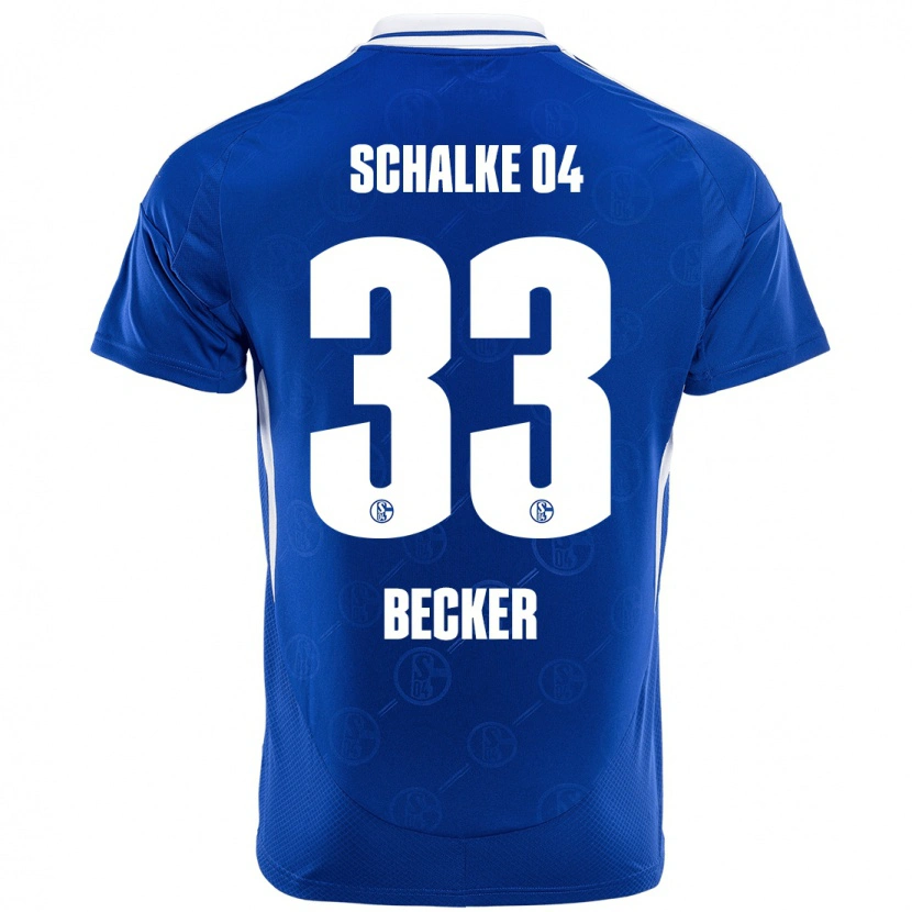 Danxen Hombre Camiseta Vitalie Becker #33 Azul Real 1ª Equipación 2024/25 La Camisa México