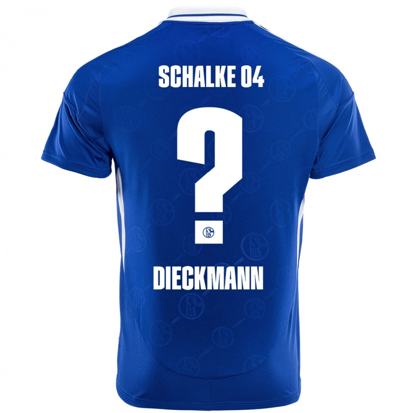 Danxen Hombre Camiseta Jonas Dieckmann #0 Azul Real 1ª Equipación 2024/25 La Camisa México