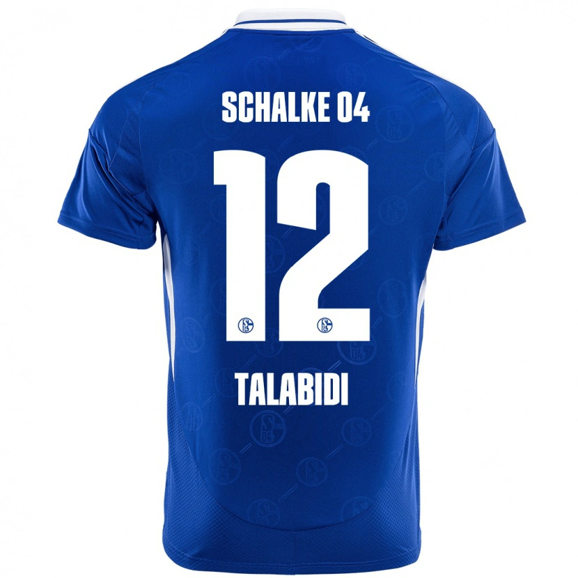 Danxen Hombre Camiseta Malik Talabidi #12 Azul Real 1ª Equipación 2024/25 La Camisa México