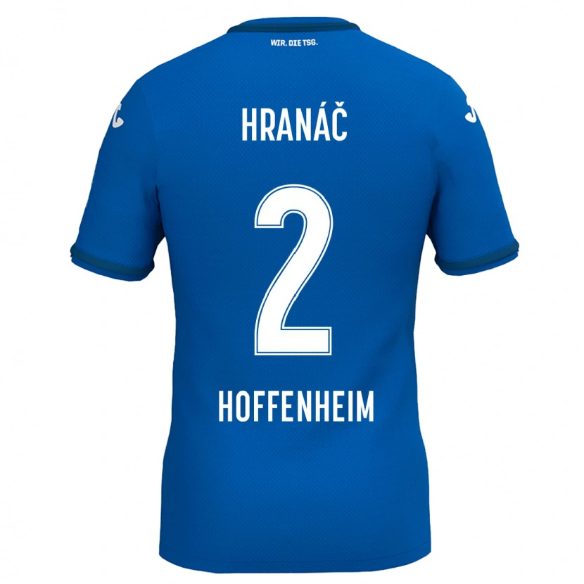 Danxen Hombre Camiseta Robin Hranac #2 Azul Real 1ª Equipación 2024/25 La Camisa México