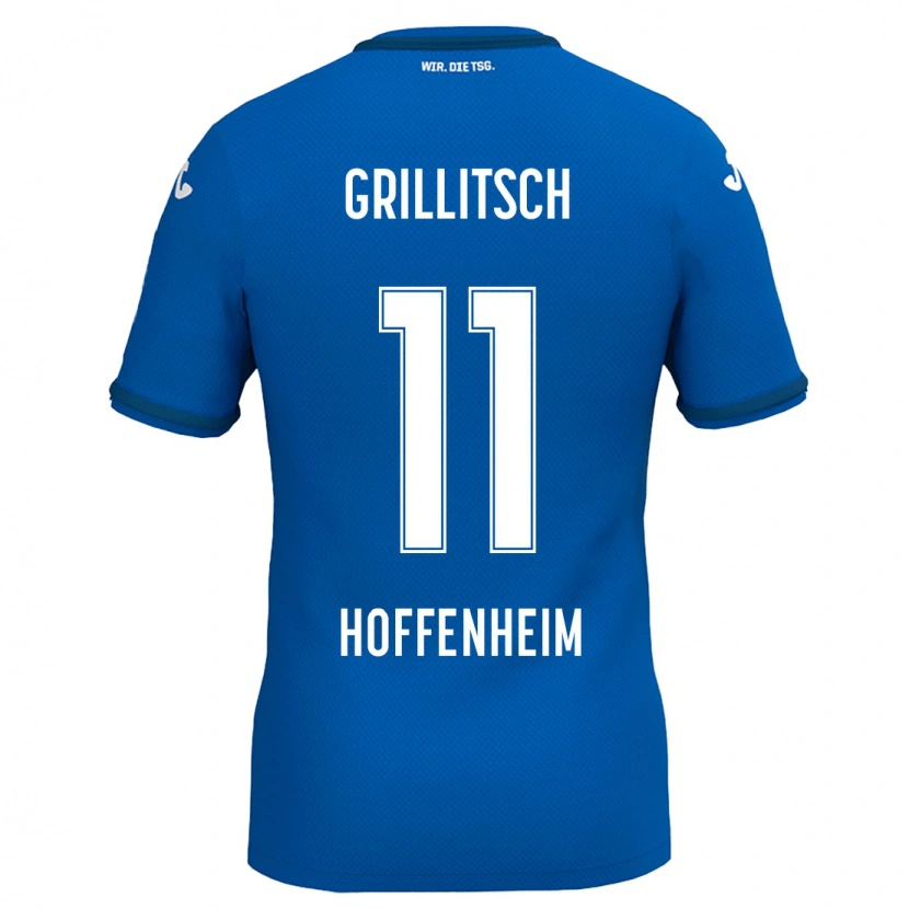 Danxen Hombre Camiseta Florian Grillitsch #11 Azul Real 1ª Equipación 2024/25 La Camisa México