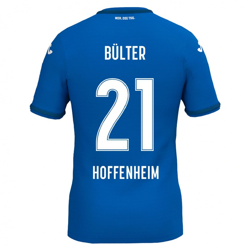 Danxen Hombre Camiseta Marius Bülter #21 Azul Real 1ª Equipación 2024/25 La Camisa México