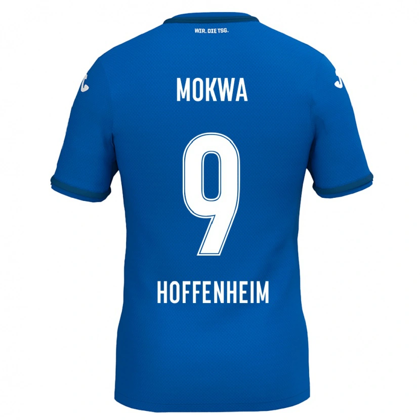Danxen Hombre Camiseta David Mokwa #9 Azul Real 1ª Equipación 2024/25 La Camisa México