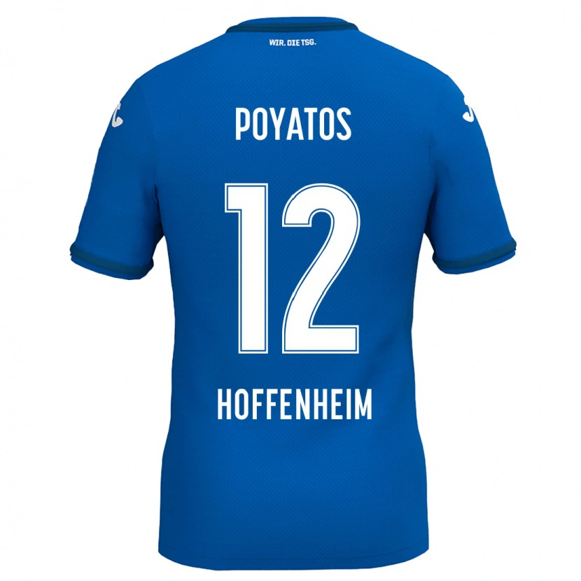 Danxen Hombre Camiseta Miguel Poyatos #12 Azul Real 1ª Equipación 2024/25 La Camisa México