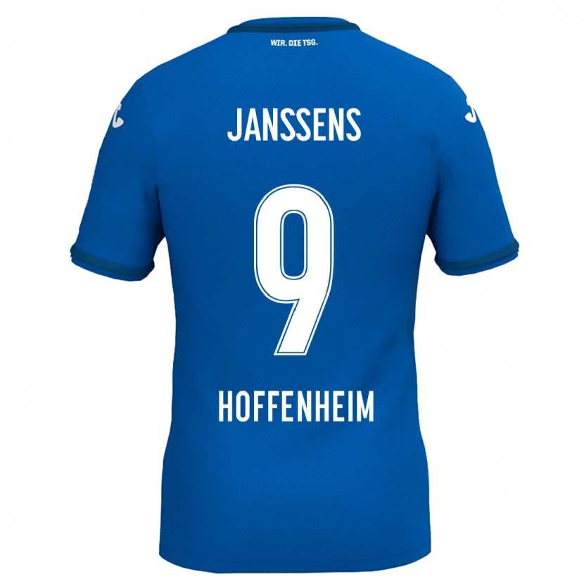 Danxen Hombre Camiseta Jill Janssens #9 Azul Real 1ª Equipación 2024/25 La Camisa México