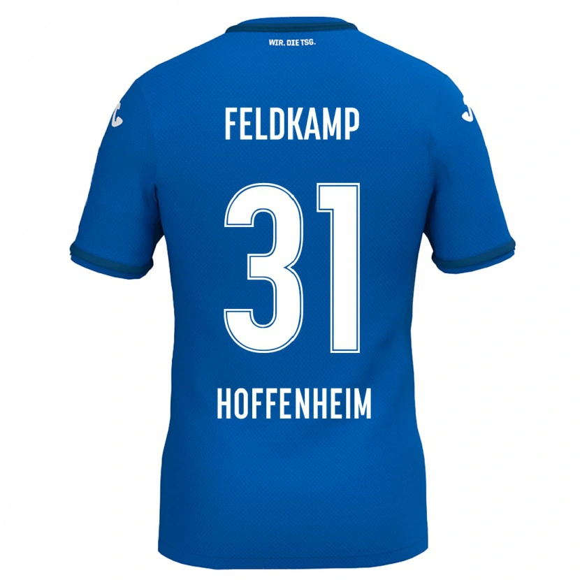 Danxen Hombre Camiseta Jana Feldkamp #31 Azul Real 1ª Equipación 2024/25 La Camisa México