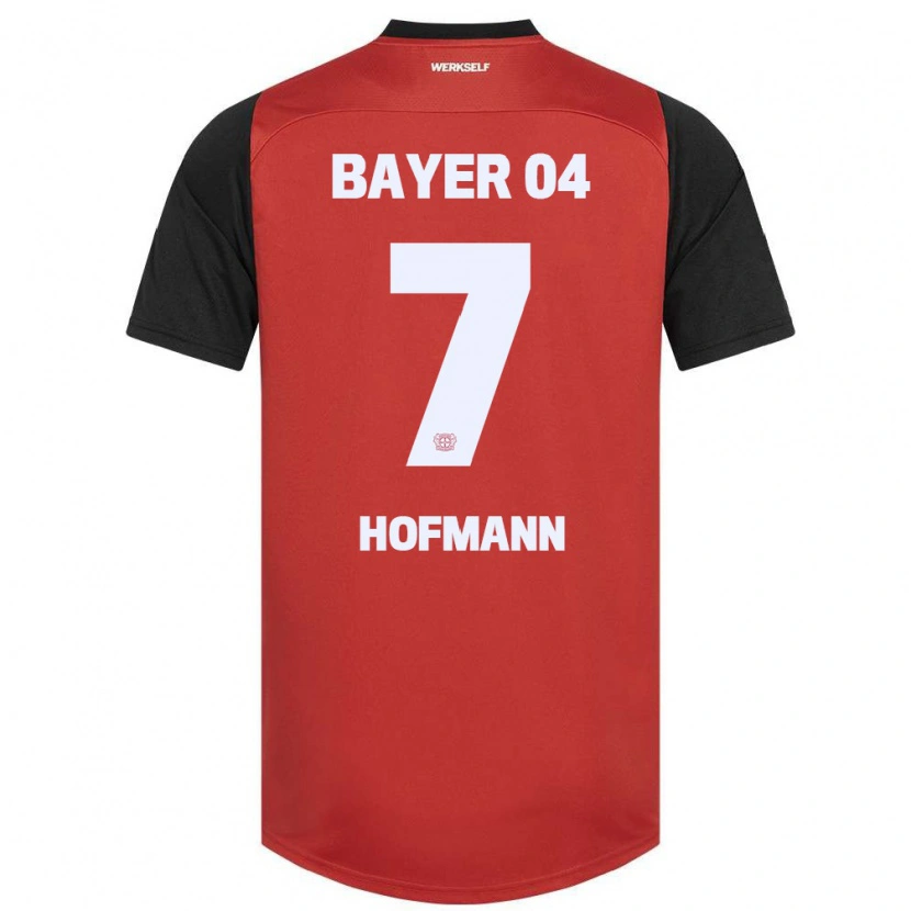 Danxen Hombre Camiseta Jonas Hofmann #7 Rojo Negro 1ª Equipación 2024/25 La Camisa México