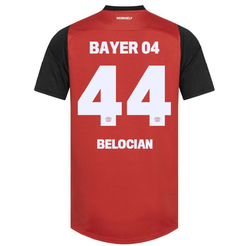 Danxen Hombre Camiseta Jeanuël Belocian #44 Rojo Negro 1ª Equipación 2024/25 La Camisa México