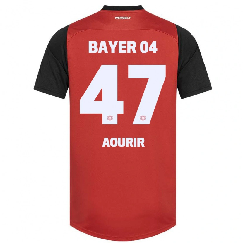Danxen Hombre Camiseta Ayman Aourir #47 Rojo Negro 1ª Equipación 2024/25 La Camisa México