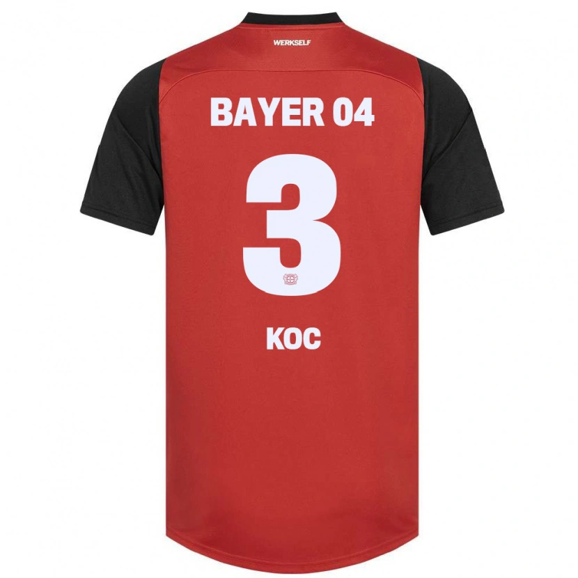Danxen Hombre Camiseta Halil Koc #3 Rojo Negro 1ª Equipación 2024/25 La Camisa México