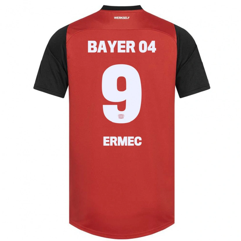 Danxen Hombre Camiseta Berkan Ermec #9 Rojo Negro 1ª Equipación 2024/25 La Camisa México
