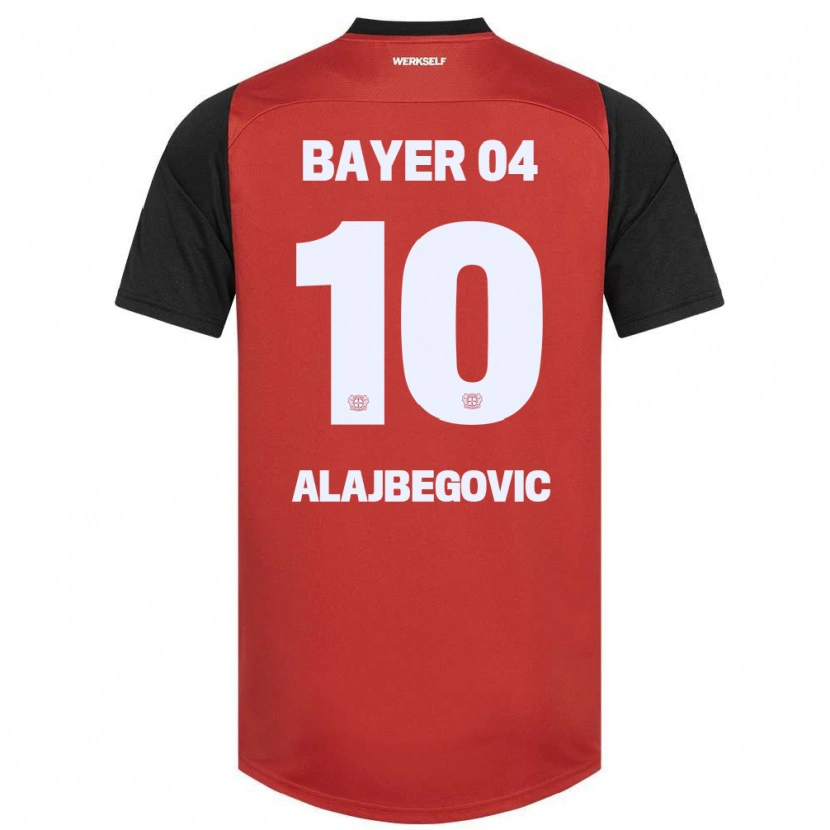 Danxen Hombre Camiseta Kerim Alajbegovic #10 Rojo Negro 1ª Equipación 2024/25 La Camisa México