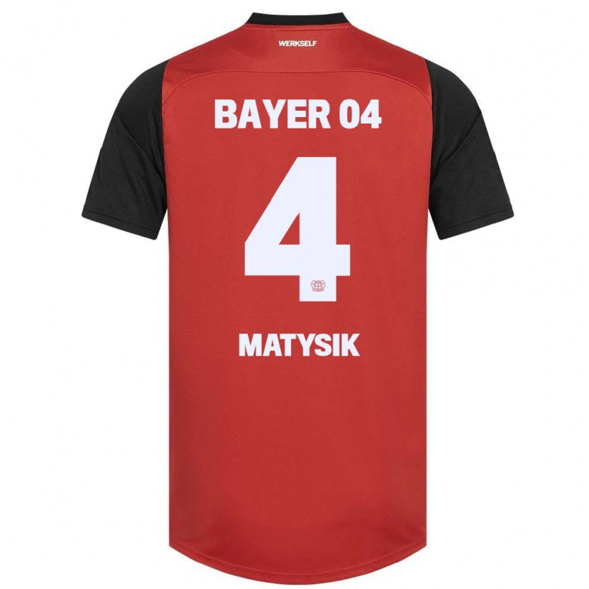 Danxen Hombre Camiseta Sylwia Matysik #4 Rojo Negro 1ª Equipación 2024/25 La Camisa México