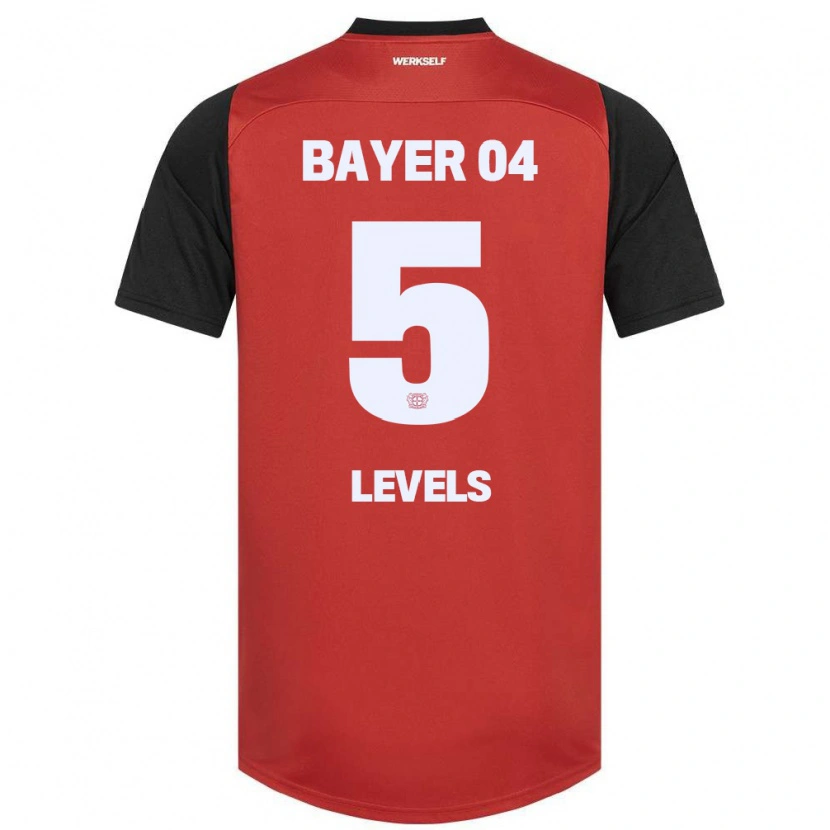 Danxen Hombre Camiseta Janou Levels #5 Rojo Negro 1ª Equipación 2024/25 La Camisa México
