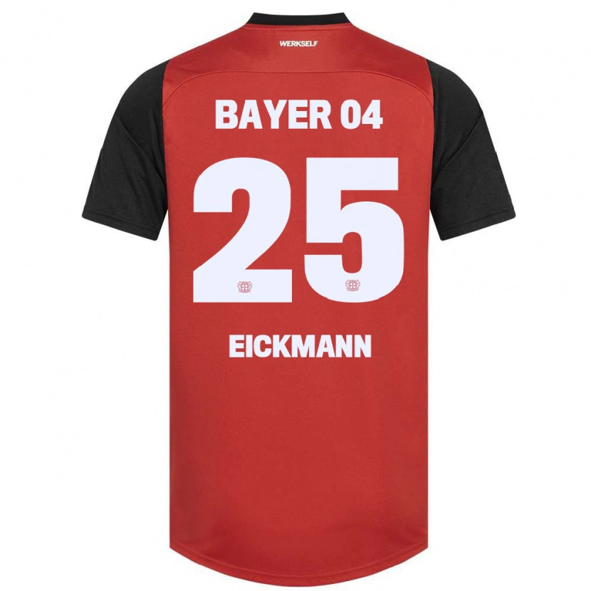 Danxen Hombre Camiseta Mia Eickmann #25 Rojo Negro 1ª Equipación 2024/25 La Camisa México