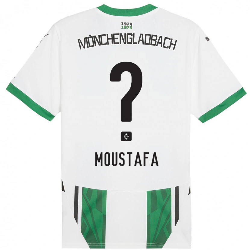 Danxen Hombre Camiseta Seif Moustafa #0 Blanco Verde 1ª Equipación 2024/25 La Camisa México