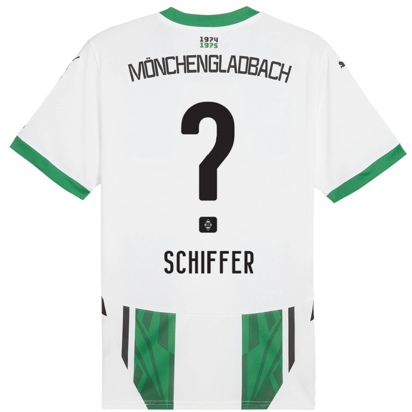 Danxen Hombre Camiseta Ben Schiffer #0 Blanco Verde 1ª Equipación 2024/25 La Camisa México