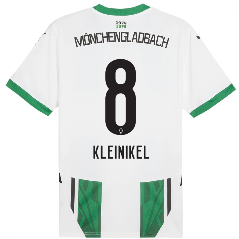 Danxen Hombre Camiseta Nadja Kleinikel #8 Blanco Verde 1ª Equipación 2024/25 La Camisa México