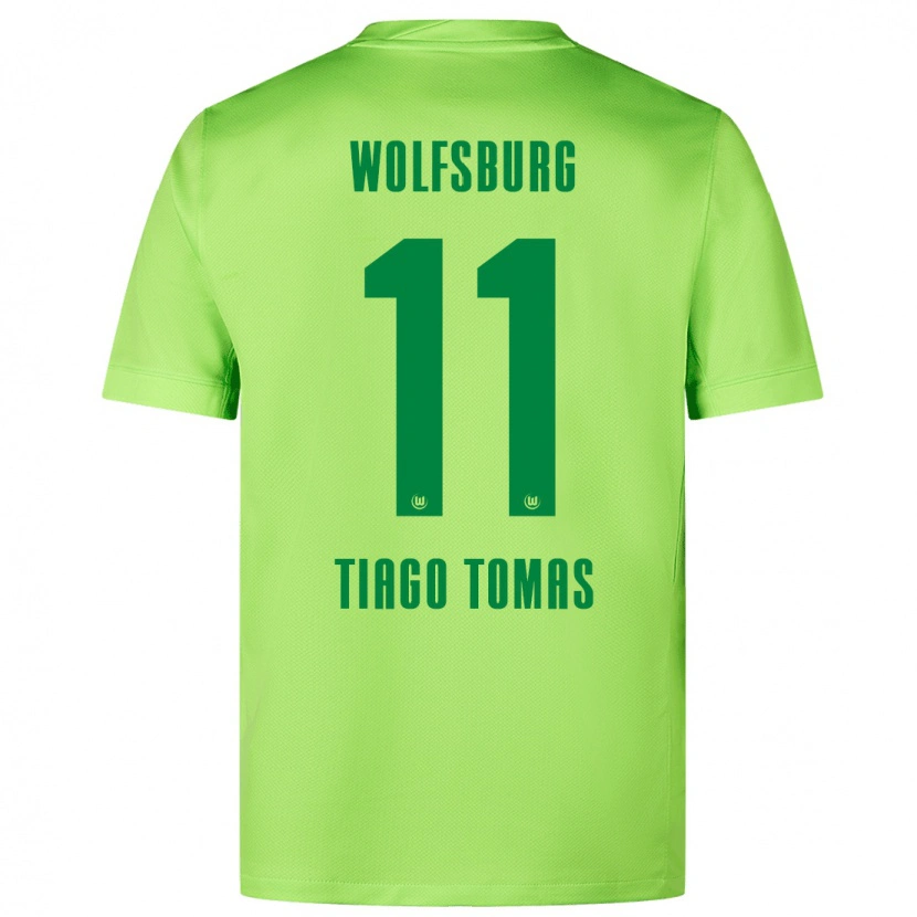 Danxen Hombre Camiseta Tiago Tomás #11 Verde Fluorescente 1ª Equipación 2024/25 La Camisa México