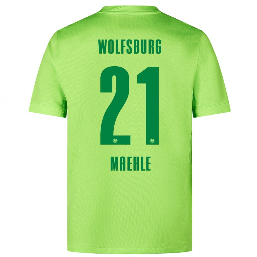 Danxen Hombre Camiseta Joakim Maehle #21 Verde Fluorescente 1ª Equipación 2024/25 La Camisa México