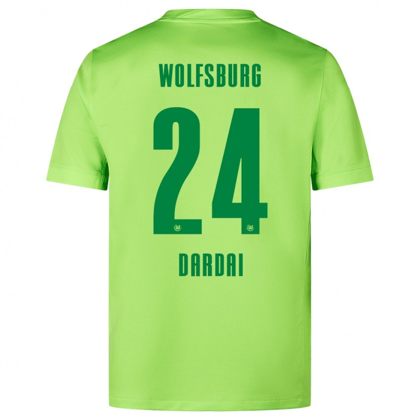 Danxen Hombre Camiseta Bence Dárdai #24 Verde Fluorescente 1ª Equipación 2024/25 La Camisa México