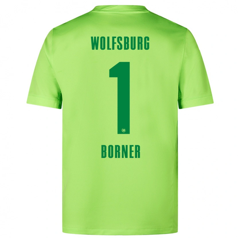 Danxen Hombre Camiseta Benedikt Börner #1 Verde Fluorescente 1ª Equipación 2024/25 La Camisa México