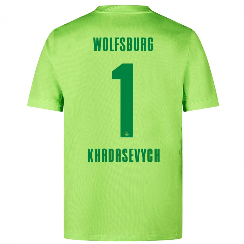 Danxen Hombre Camiseta Kyrylo Khadasevych #1 Verde Fluorescente 1ª Equipación 2024/25 La Camisa México