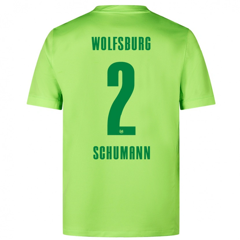 Danxen Hombre Camiseta Anton Schumann #2 Verde Fluorescente 1ª Equipación 2024/25 La Camisa México