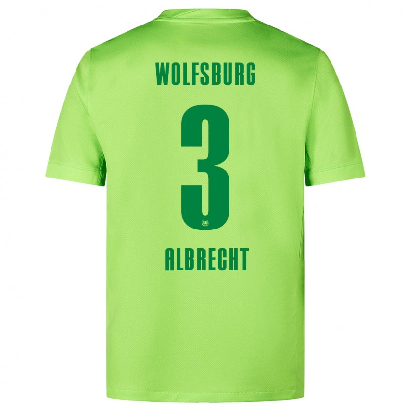 Danxen Hombre Camiseta Ben Albrecht #3 Verde Fluorescente 1ª Equipación 2024/25 La Camisa México