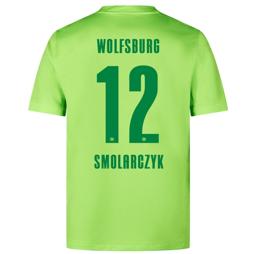 Danxen Hombre Camiseta Nelly Smolarczyk #12 Verde Fluorescente 1ª Equipación 2024/25 La Camisa México