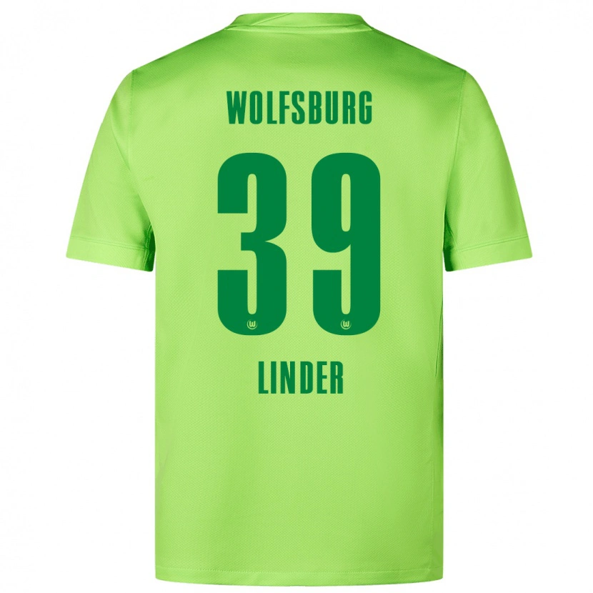 Danxen Hombre Camiseta Sarai Linder #39 Verde Fluorescente 1ª Equipación 2024/25 La Camisa México