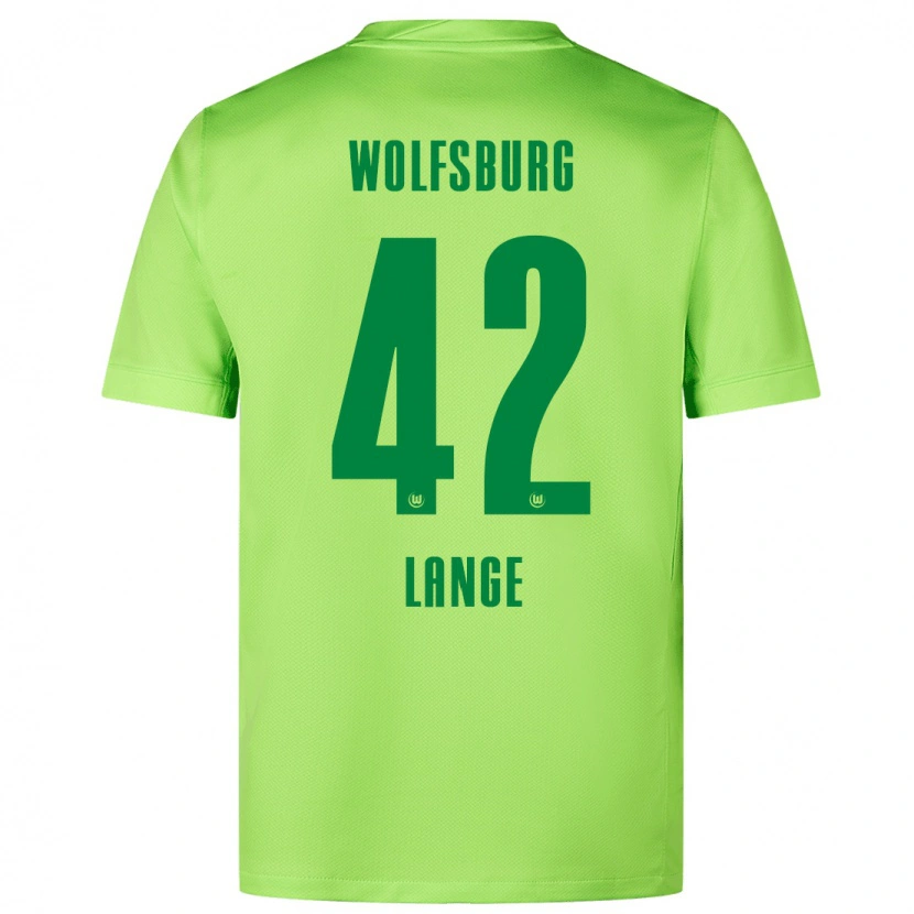 Danxen Hombre Camiseta Felix Lange #42 Verde Fluorescente 1ª Equipación 2024/25 La Camisa México